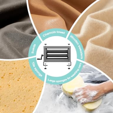 Upgraded Clothes Wringer, Hand Crank Laundry Wringer Washer Removes 95% Water, Suitable for Car Washing, Camping, RV Trips - Image 6