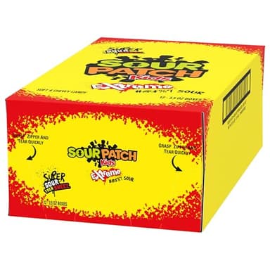 SOUR PATCH KIDS Extreme Sour Soft & Chewy Candy, Bulk Candy, 12 - 3.5 oz Boxes - Image 14