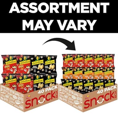 Smartfood Popcorn, White Cheddar and Flamin' Hot White Cheddar Variety Pack, 0.5 Ounce (Pack of 40) - Image 3