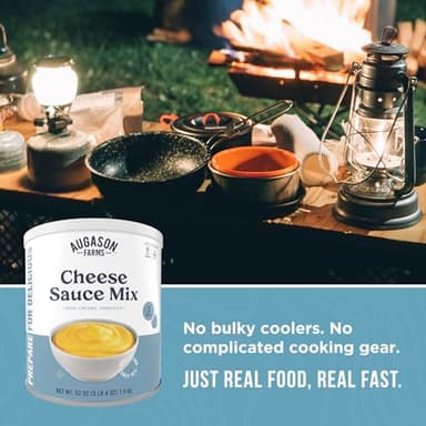 Cheese Sauce Mix Can Emergency Food Supply, 87 Servings, 10 Year Shelf Life - Shelf Stable Cheddar Cheese Powder Canned Food - Image 7