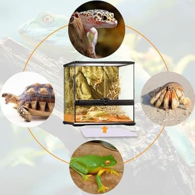 Aiicioo Under Tank Heater Thermostat - Reptile Heating Pad with Temperature Control Reptile Heat Mat for Combo Set for Hermit Crab Lizard Terrarium 24W - Image 7