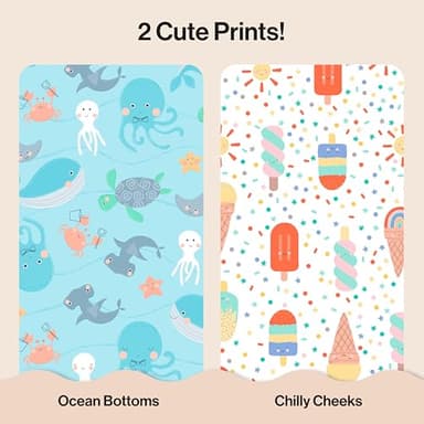 The Honest Company Clean Conscious Diapers for Delicate Skin | Up to 100% Leakproof | Hypoallergenic, Fragrance Free | Summer '25 Limited Edition Prints | Club Box, Size 2 (12-18 lbs), 72 Count - Image 2