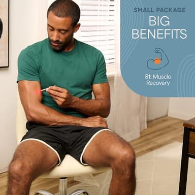 LifePro Mini 3.5 in Red Light Therapy for Body, Joints & Muscles - Portable Pocket Sized Red Light Therapy Device - Led Red Light Therapy for Face & Body - Image 2