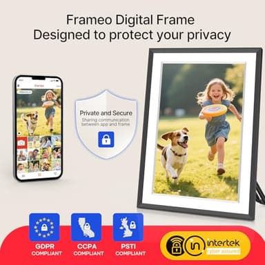 Frameo 10.1" Digital Picture Frame, Smart WiFi Digital Photo Frame with 1280x800 HD IPS Touch Screen 32GB Storage Auto-Rotate Wall Mounted, Share Photos/Videos from Phone Anywhere(Black&White) - Image 7