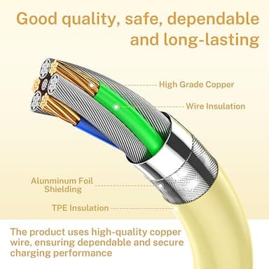 iPhone Charger, [Apple MFi Certified] 6Pack 3/3/6/6/6/10 FT Lightning Cable Car iPhone Carplay Cable Lightning to USB Charging Cord for iPhone 14 13 12 11 Pro Max XR XS X 8 7 6 Plus SE iPad - Image 2