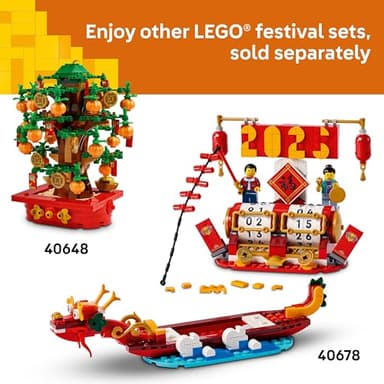 LEGO Money Tree - Lunar New Year Building Toy - Kids Chinese Culture Learning and Educational Toy for Boys and Girls, Ages 9+ - Holiday Decorations for Table - 40648 - Image 7