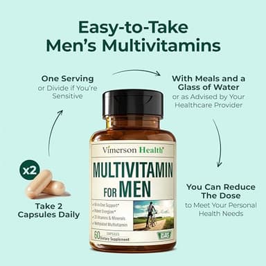 Multivitamin for Men – Methylated Mens Multivitamins & Multiminerals Capsules with Vitamin B12, A, D, C, Zinc, Magnesium & More for Complete Daily Support – High Potency Bioavailable Vitamins for Men - Image 8