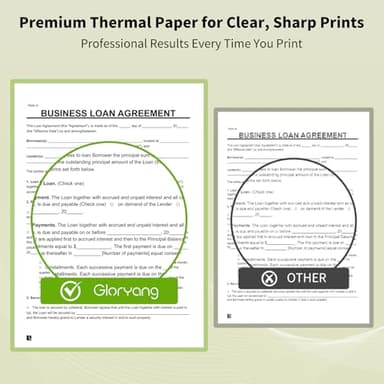 Thermal Printer Paper 8.5''x11'' US Letter Size, 4 rolls, 100 sheets, Thermal Paper Quick-Dry, Advanced Clear Printing, Compatible with Gloryang & JADENS PD-A4 Thermal Printer - Image 5