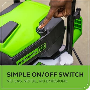 Greenworks 2700 PSI Pressure Washer (2.3 GPM Max) with Foam Cannon - Powerful Enough to Remove Pesky Dirt and Grime on Siding, Fences, Patios, Driveways, and Sidewalks - Image 4