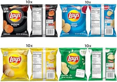 Lay's Potato Chips, 4 Flavor Variety Pack, 1 oz Single Serve Bags, (40 Pack - Image 5
