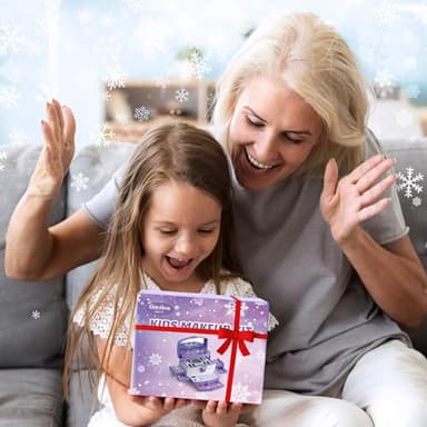 PERRYHOME Kids Makeup Set for Girl 56 Pcs Washable Real Cosmetic, Non-Toxic Frozen Toys Toddler Makeup Kit, Princess Dress up Christmas & Birthday Girl Gift for 3 4 5 6 7 8 9 10 11 12 Year Old Girls - Image 7