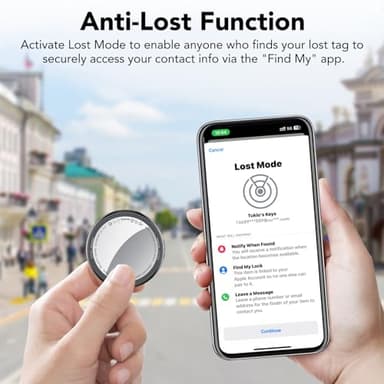 2025 New [Apple MFi Certified] (iOS Only) Air Tracker Tags-4 Pack, Bluetooth Tracker for Apple Find My, Replaceable Battery, Key Finder and Item Locator Smart Tag for Keys, Bags, Luggage, Pets, Wallet - Image 7