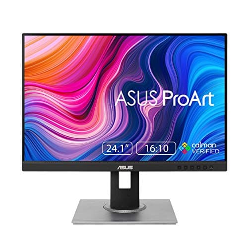 ASUS ProArt Display PA248QV 24.1” WUXGA (1920 x 1200) 16:10 Monitor, 100% sRGB/Rec.709 ΔE < 2, IPS, DisplayPort HDMI D-Sub, Calman Verified, Anti-glare, Tilt Pivot Swivel Height Adjustable, Black - Image 1