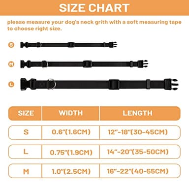 PuppyDoggy Adjustable Dog Collar Black Nylon Dog Collar Martingale Collar for Dogs with Quick Release Buckle Classic Pet Collar for Small Medium Large Dogs (Large 1 Pack, Pink) - Image 6