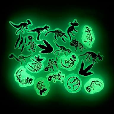 JunxinGYL 21Pcs Glow in the night dinosaurs shoe charms for Boys Kids shoe Decoration PVC Decoration for Shoes Bracelets Dinosaurs Themed Party Favor - Image 6
