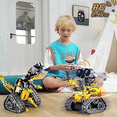 HOGOKIDS Robot Building Toys for Kids - 5 in 1 Remote & APP Controlled Building Set | RC Wall/Engineer Robot/Mech Dinosaur STEM Toys for Boys Girls Age 6 7 8 9 10 11 12+ Year Old (520 Pcs) - Image 6