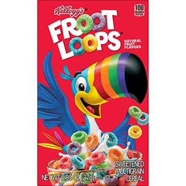 Kellogg's Froot Loops, Breakfast Cereal, Original, .95oz (70 Count) - Image 8