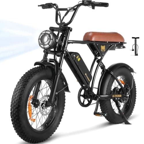 CYCROWN CycRun Electric Bike for Adults 750W Motor with 374.4WH Battery, 20MPH 55Miles Ebike for Adults, 20" Fat Tire Commuting Off Road Mountain Ebike with Hydraulic Suspension, UL2849 - Image 1