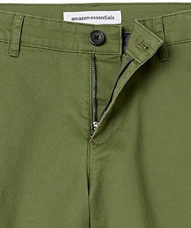 Amazon Essentials Women's Mid-Rise Slim-Fit 3.5 Inch Inseam Khaki Short, Olive, 2 - Image 5