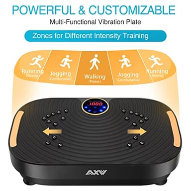 AXV Vibration Plate Exercise Machine Whole Body Workout Vibrate Fitness Platform Lymphatic Drainage Machine for Weight Loss Shaping Toning Wellness Home Gyms Workout - Image 3