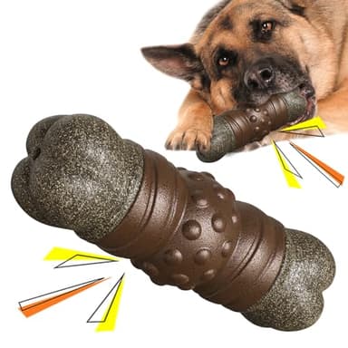YIJISKY Ideal Chew Toy Great for Teeth Cleaning and Playtime，Dog Chew Toy for Aggressive Chewers Tough and Long-Lasting Toy for Large/Medium Dogs (Coffee) - Image 1
