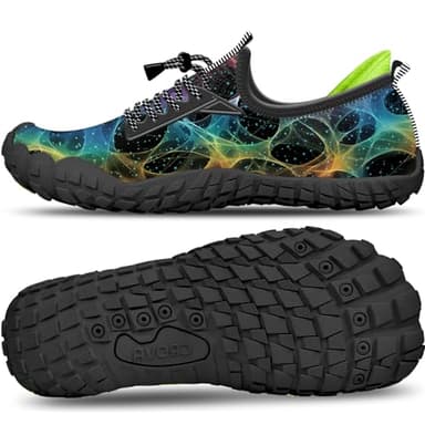 Built-in Heel Grips Water Shoes for Kids Girls Boys Hiking Shoes Wide Barefoot Swim Beach Pools Aqua Socks Slip-On Quick Dry Lightweight for Big Little Kids Toddler - Image 1