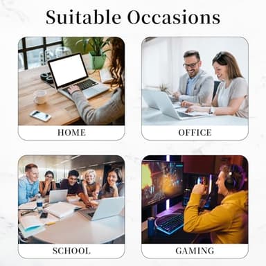 Hancynir Floral Flower Mouse Pad for Desk, Small Cute Mousepad with Non-Slip Base, Round Mouse Pads for Wireless Mouse Laptop Gaming, Computer Mouse Mat for Office Decor Desk Accessories Supplies - Image 6