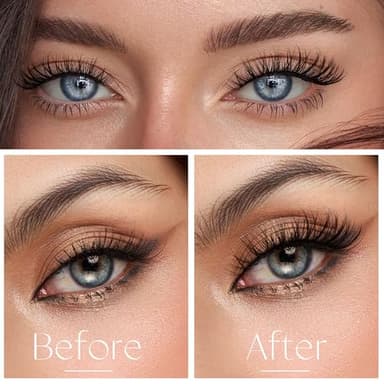 Medium Lash Clusters Short Wispy C Curl Eyelash Clusters 12-16MM Individual Eyelashes Natural Cluster Eyelash Extensions Natural Looking Cluster Lashes by Geeneiya (C Curl,12-14-16) - Image 4