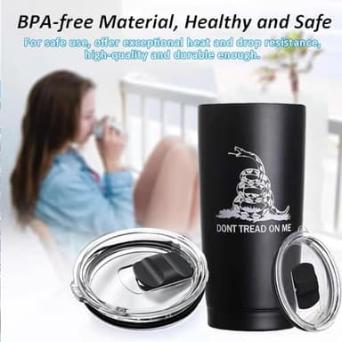 2Pcs 30oz Yeti Tumbler Lids, Replacement Yeti Tumbler Lids with Magnetic Slider Switch, for 30 oz Tumbler, 14 oz Mug 35oz Straw Mug, Spill Proof Coffee Cup Cover Lids, BPA Free - Image 6
