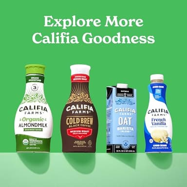 Califia Farms - Unsweetened Almond Milk, 32 Oz (Pack of 6), Dairy Free, Vegan, Plant Based, Keto Food, Shelf Stable, Vegan, Gluten Free, Non GMO, Sugar Free, High Calcium, Smoothie - Image 6
