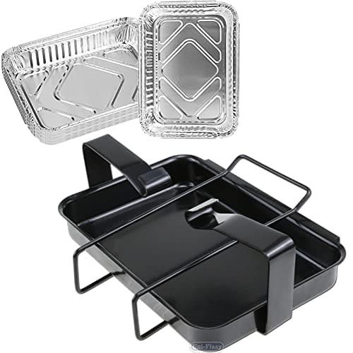 Uniflasy 7515 Grill Catch Pan Holder/Drip Pan/Grease Collection Pan Replacement Parts for Weber Genesis 1000-5500, Genesis Silver/Gold/Platinum, Genesis II Series, Platinum I/II, and Summit Grills - Image 1