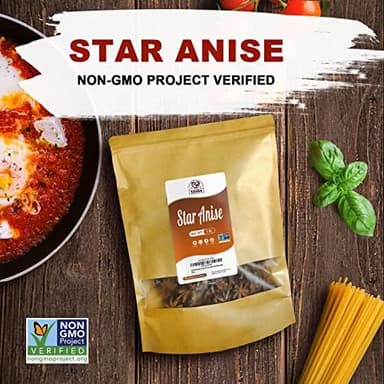 52USA Star Anise, 16 Ounce (Pack of 1), NON-GMO Verified Chinese Star Anise Whole, Dried Star Anise Pods for Tea and baking - Image 7