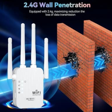 WiFi Extender, 2025 Fastest WiFi Booster,WiFi Extenders Signal Booster for Home, WiFi Repeater with Ethernet Port Covers up to 9880sq. ft and 55 Devices-Medium-2.4GHZ - Image 3