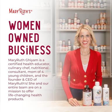 Multivitamin for Women, Men & Kids by MaryRuth's | Liquid Morning Multivitamin | Vitamin A C D E B6 B12 Biotin Zinc | Beauty | Vegan | Non-GMO | Gluten Free | 15 Servings - Image 10
