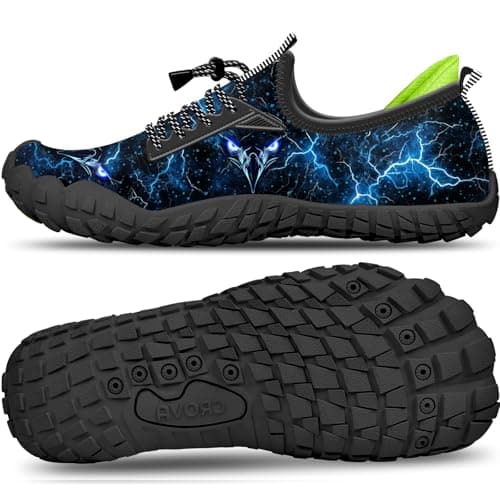 Built-in Heel Grips Water Shoes for Kids Girls Boys Hiking Shoes Wide Barefoot Swim Beach Pools Aqua Socks Slip-On Quick Dry Lightweight for Big Little Kids Toddler - Image 1