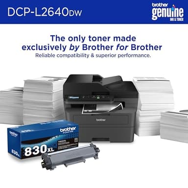 Brother DCP-L2640DW Wireless Compact Monochrome Multi-Function Laser Printer with Copy and Scan, Duplex, Black & White Output | Includes Refresh Subscription Trial(1), (Renewed Premium) - Image 3