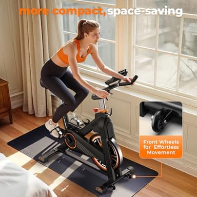 YOSUDA PRO Magnetic Exercise Bike 350 lbs Weight Capacity - Indoor Cycling Bike Stationary with Comfortable Seat Cushion, Silent Belt Drive 010C - Image 9