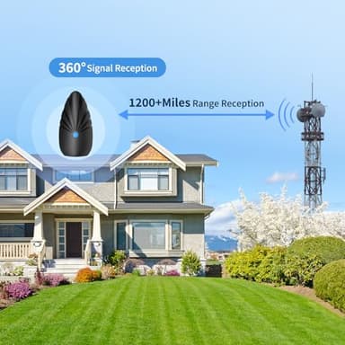 TV Antenna Indoor, 1200+ Miles Long Range Digital Antenna，Antenna for Smart TV for Easy Installation and All Smart/Old TVs, Supports 4K 1080P HD VHF UHF - Image 4