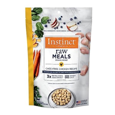 Instinct Raw Meals Freeze-Dried Chicken Cat Food, 9.5 oz. Bag - Image 1