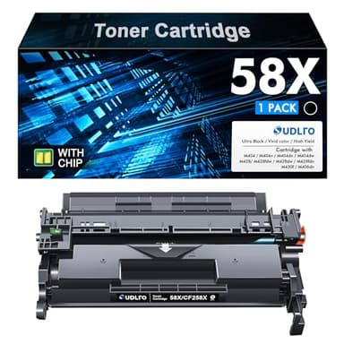 58X CF258X 58A CF258A Replacement for HP 58X Toner Cartridge CF258X Compatible with Laserjet MFP M428fdw M428fdn M428dw M404 M428 Pro M404n M404dn M404dw Printer 1 Pack (with Chip) - Image 1