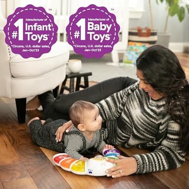 Baby Einstein Glow & Discover Light Bar Musical Activity Station and Tummy Time Toy, Montessori Cause and Effect Early Learning for 3-36 months - Image 5