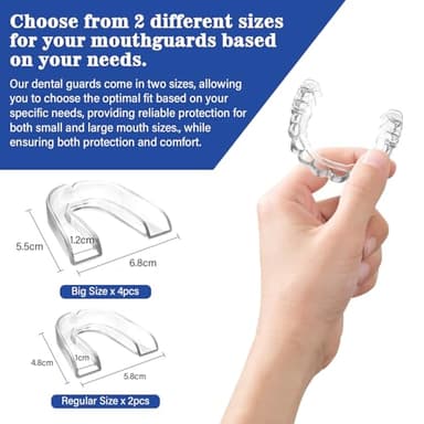 Mouth Guard for Grinding Teeth at Night, Mouth Guard for Clenching Teeth at Night, Dental Night Guards for Sleep, Comfortable Grinding Guard for Adults with 12 Cleaning Tablets - Image 5