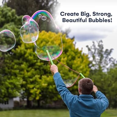 Kidzlane Bubbles Solution Refill 67.63 oz - Large and Easy-Grip Bottle for Bubble Machine, Guns, and Wands - Toddler Liquid Refill for Ages 3 and Above - Image 4