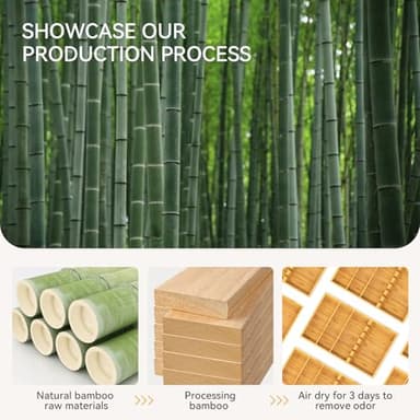 Yofidra Pure Bamboo Silverware Drawer Organizer: 16.53" Lx10 Wx1.93 H Large Silverware Utensil Tray Holder, 3-Compartment with 6 Card Slots Kitchen Flatware Organizer for Spoons Forks Knives - Image 4