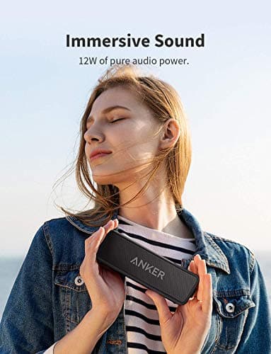 Anker Soundcore 2 Portable Bluetooth Speaker with Stereo Sound, Bluetooth 5, Bassup, IPX7 Waterproof, 24-Hour Playtime, Wireless Stereo Pairing, Speaker for Home, Outdoors, Travel - Image 4