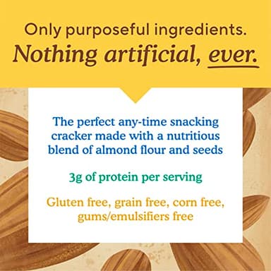 Simple Mills Almond Flour Crackers, Sundried Tomato & Basil - Gluten Free, Vegan, Healthy Snacks, Plant Based, 4.25 Ounce (Pack of 6) - Image 3