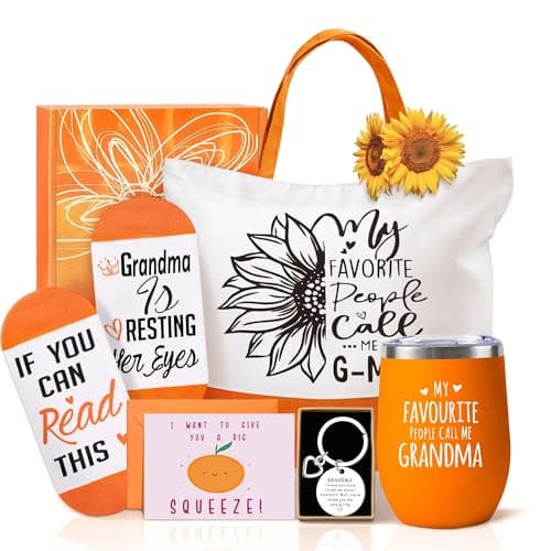 EUASOO Grandma Gifts, Mothers Day Gifts for Grandma Nana GiGi, Great Valentines Christmas Gift for Grandmother from Granddaughter Grandson Grandchildren - Image 1