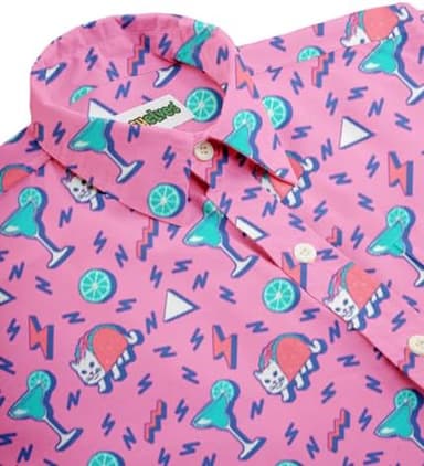 Tipsy Elves Hawaiian Shirts for Men - Casual Beach & Summer Party Shirts for Men - Stretch Fabric with Modern Fit - Image 4