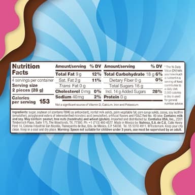 NUCITA Trisabor, Creamy Chocolate, Vanilla & Strawberry Candy, 7.9 Oz (Pack of 1) - Image 3