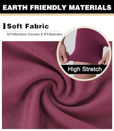 BAMBOO COOL Men's Ultra ComfortSoft Underwear, Moisture Wicking & Breathable No Ride Up Boxer Briefs with Fly, Multipack - Image 5